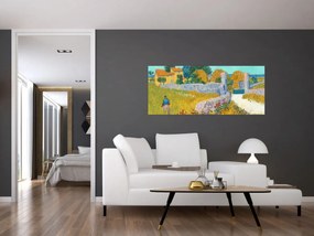 Obraz - Vincent van Gogh, Farmhouse in Provence, reprodukcia (120x50 cm)
