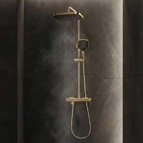 Rea Arlo, sprchový set s vaňovou výlevkou, zlatá matná, REA-P7441