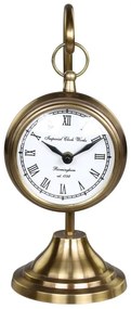 Mosadzné antik závesné stolné hodiny Clock Works - 11 * 30 cm / 1 * AA