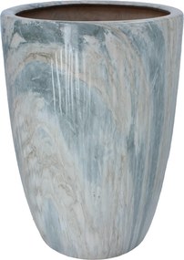 KERAMICKÝ OBAL NA KVETINOVÝ KÔŠ 30,5 x 30,5 x 42,5 CM S EFEKTOM MARMORU *5573
