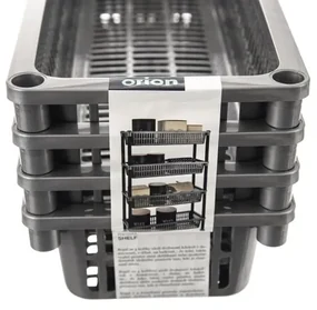 Orion Regál UH 4 poschodia Slim GREY sivá