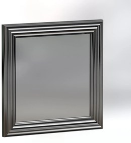 Sada 4 ks nástěnných zrcadel Loza 40 cm stříbrná