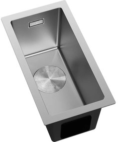 Mexen Trixo, 1-komorový nerezový drez 230 x 440 mm, brúsená oceľ, 6411221000-01