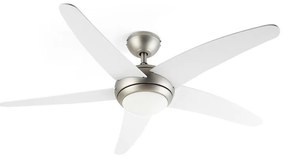 Bolero, 2 v 1 stropný ventilátor, 134 cm, svetlo, 55 W, diaľkový ovládač, biely