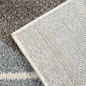 Dywany Łuszczów, Kusový koberec Fusion 0810 beige/brown, 140x190, viacfarebná, kancelária