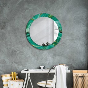 Okrúhle ozdobné zrkadlo Mramor z achátu fi 70 cm