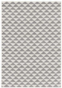 NORTHRUGS - Hanse Home koberce Kusový koberec Twin Supreme 103766 Grey / Cream – na von aj na doma - 80x150 cm