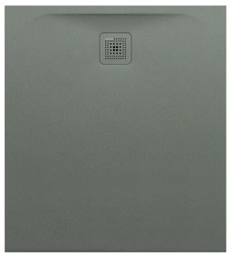 LAUFEN Pro obdĺžniková sprchová vanička z materiálu Marbond, odtok na kratšej strane, 1000 x 900 x 33 mm, betónová šedá, H2109570790001