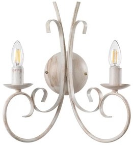 ONLI - Nástenné svietidlo POMPEI 2xE14/6W/230V krémová