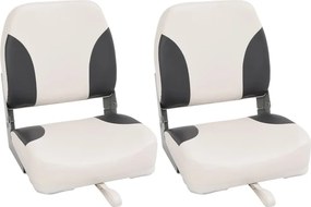 vidaXL Skladacie sedadlá do člna 2 ks s vysokým operadlom 41x36x48 cm