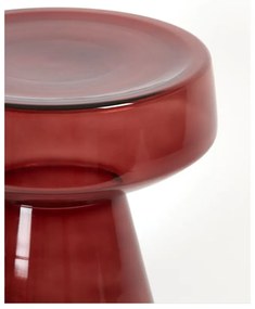 Sklenený okrúhly odkladací stolík ø 37 cm Dakwa – Light &amp; Living