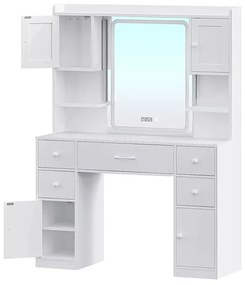 California toaletný stolík, biely