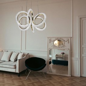 Toolight Toolight, LED závesné osvetlenie 50cm, G037-CP, zlatá lesklá, OSW-06304