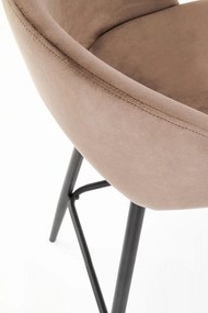 Barová stolička LEO – zamat, viac farieb Zelená