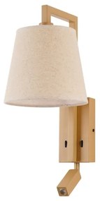 Brilagi - LED Nástenná lampa RAYA 1xE14/40W/230V + LED/3W ľan/béžová