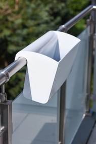 Balkónový hrantík BALKONA CLASSICO, plast, šírka 50 cm, biely lesk