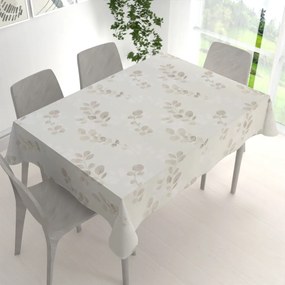 Biante Bavlnený obdĺžnikový obrus Sandra SA-681 Eukalyptové listy na svetlom pastelovo zelenom 100x140 cm