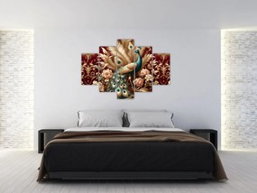 Obraz – Elegantný páv (150x105 cm)