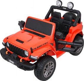Ramiz Jeep Wrangler Rubicon LIFT elektrické autíčko pre deti oranžové