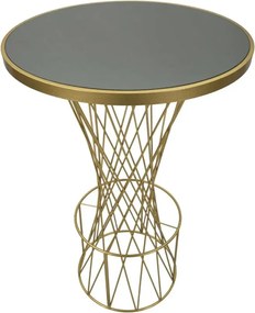 Barový stôl Tower New 70 cm čierno-zlatý