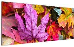 Obraz - jesenné listy (120x50 cm)