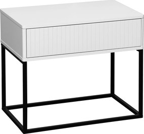 XXXLutz NOČNÝ STOLÍK, čierna, biela, 60/52/38,5 cm Carryhome - Nočné stolíky - 002798032103