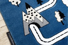 Dywany Łuszczów, Detský kusový koberec Petit Town streets blue, 140x190, modrá, detská izba