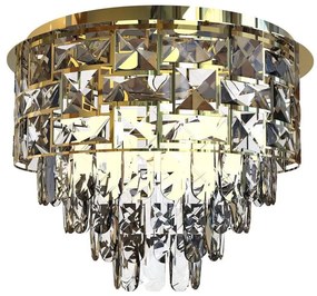 Stropné svietidlo LUXURIA 9xE14/40W/230V pr. 48 cm zlatá