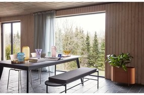 Súprava 2 ružovo-bielych sklenených váz Hübsch Candy