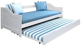Masívna posteľ Intro Farba: Biela