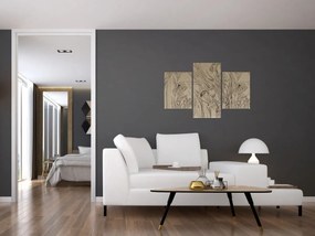 Obraz - Obrysy rastlín (90x60 cm)