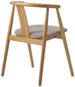 Béžová/v prírodnej farbe jedálenská stolička Relate – Unique Furniture