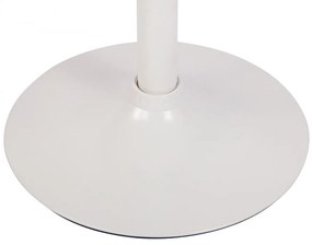 Barová stolička Dyn V2 - látka, biela podnož - Hnedá