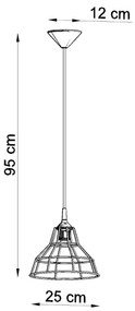 ANATA Závesné svetlo, čierna SL.0146 - Sollux