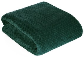 Deka Cindy tmavozelená 200x220 cm – veľká prešívaná deka s elegantným vzorom