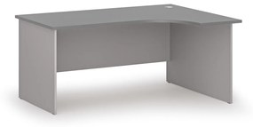 Kancelársky rohový pracovný stôl PRIMO GRAY, 1600 x 1200 mm, pravý, sivá/grafit