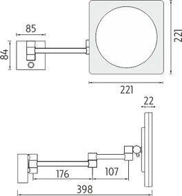 Nimco LED zrkadlo s nastav. teplotou svietivosti - ZK 20465P-26