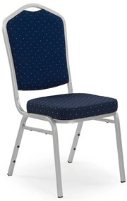 Jedálenská stolička K66S - modrá / strieborná
