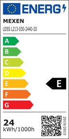 Mexen LDSS, LED stropné svietidlo, rozmer 30 x 30 cm, 24W, neutrálna - 4000K, 2640 lm, biela - L213-030-2440-20