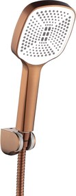 Rea Argus, vaňová batéria s ručnou bodovou sprchovou súpravou, medená matná, REA-B3007
