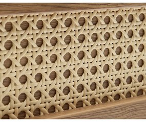 Nízka komoda v dekore duba v prírodnej farbe 80x75 cm Pensacola – Unique Furniture