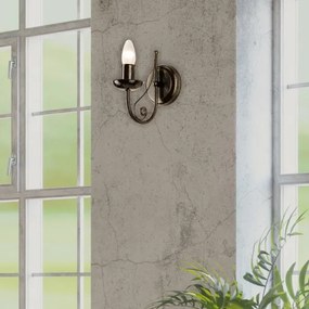 Nástenná lampa DONATO 1xE14x40W/230V patina