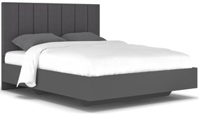 Manželská posteľ s roštom Lupe LB-160 160x200 cm - sivá