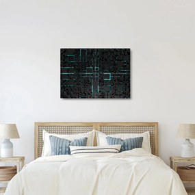 Sklenený obraz - Technologické rozhranie (70x50 cm)