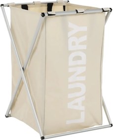 Kondela Látkový kôš na bielizeň, sivobéžová, LAUNDRY NEW TYP 1