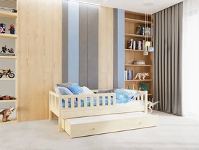 Detská posteľ Lilly Plus 5 s prístelkou / odnímateľnou zábranou - 90 x 180 cm