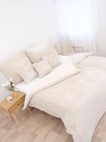 Predĺžené obliečky mikroplyš Exclusive – Laura prírodná