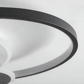 Toolight Toolight, LED stropné svietidlo + diaľkové ovládanie, APP1709-C, čierna, OSW-04038