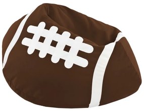 Plyšový sedací vak Rugby hnedý