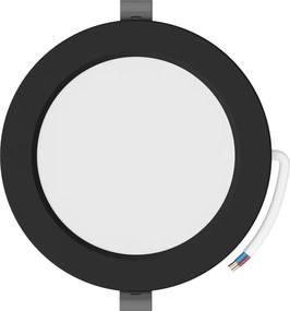 Mexen LDRR, LED stropné svietidlo na zapustenie, priemer 12 cm 14 cm, 9W, neutrálna - 4000K, 720 lm, čierna - L210-014-0940-70